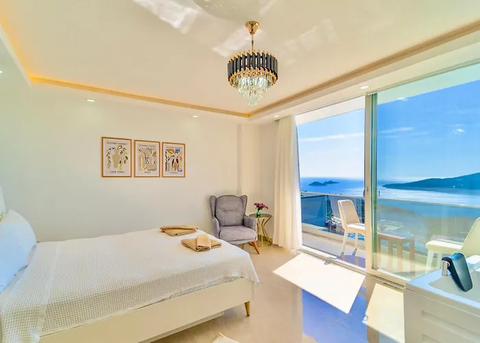빌라 Stunning Sea View Luxury In 칼칸